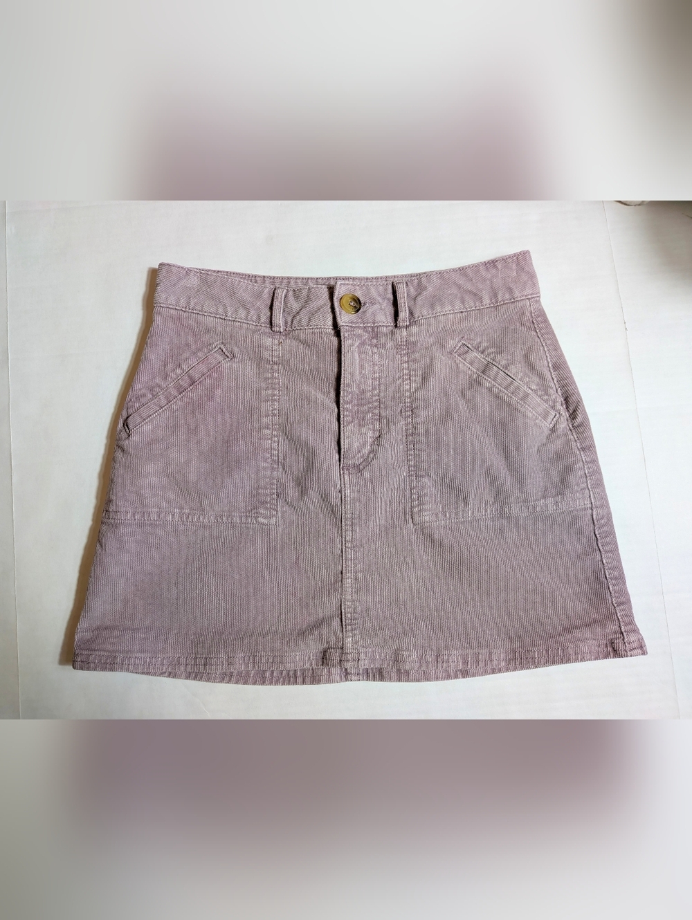 American Eagle Purple Corduroy Mini Skirt 4